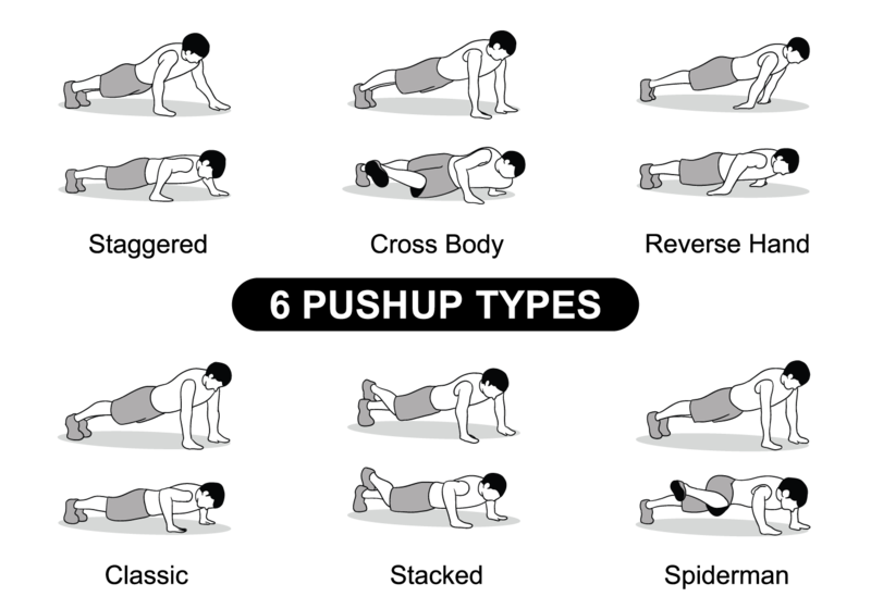 Push up techno. Упражнение отжимание от пола. different push ups. отжимания инфографика. push ups variations.