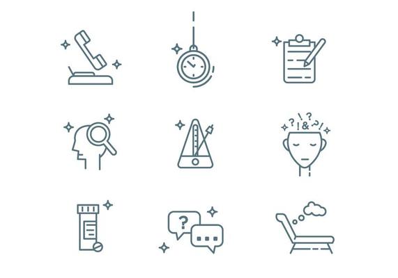 Psychologist Outline Icons