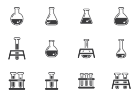 Erlenmeyer Icons Vector