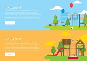 Jungle Gym Banner Template Free Vector