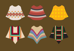 Ethnic Poncho Vector