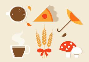 Free Flat Design Vector Autumn Elements and Icons