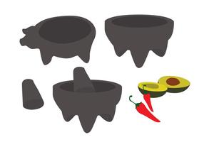 Molcajete Cartoon Vectors 