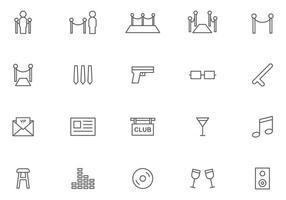 Free Bouncer and Night Club Vectors
