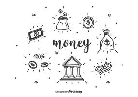 Hand Drawn Money Vector Set