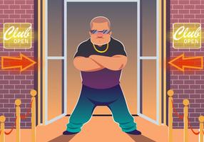 Bouncer At Front Gate vector