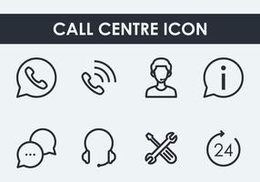 Icono del Centro de llamadas vector