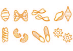 Set Of Macaroni Icons  vector