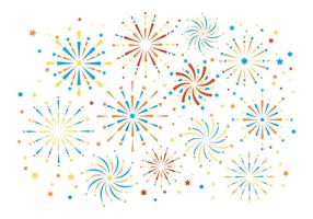 Free Colorful Fireworks Vector