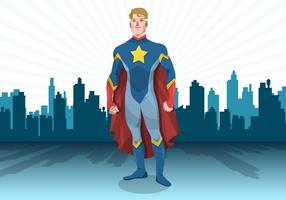 Standing Superhero Vector 