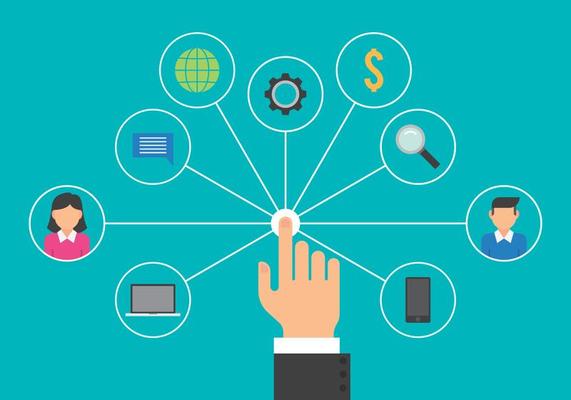 User Interactions Management System Concept Illustration
