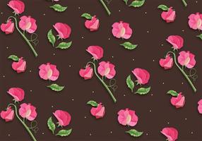 Sweet Pea Pattern vector