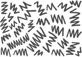 Zigzag Squiggle Patrón Vector Libre