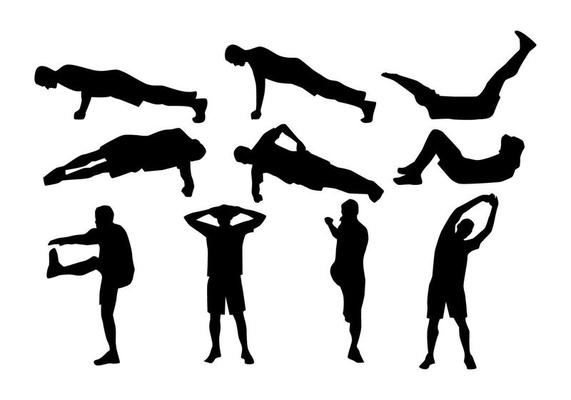 Free Man Excersice Vector