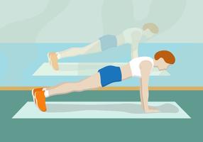 Pushup fitness vector