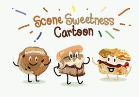 Scone Sweetness Cartoon vector