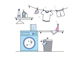 Vector libre de lavandería