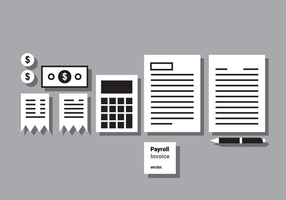 Payroll Invoice Vector