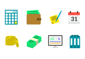 Flat Payroll Icon Vector