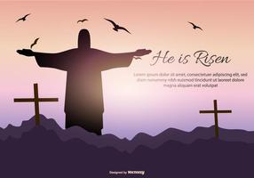 Jesús Resurrección Ilustración vector