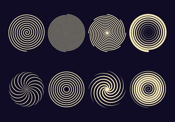 Hypnosis Spiral Icons