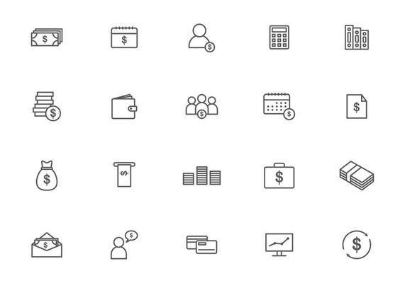Free Payroll and Money Vectors
