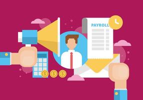 Payroll Illustration vector