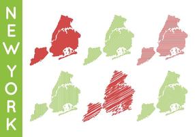 Free Iconic New York Map Vector