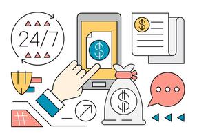 Linear Finance and Banking Vector Elements