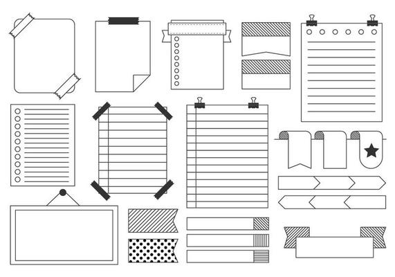 Free Bullet Journal Element Vector