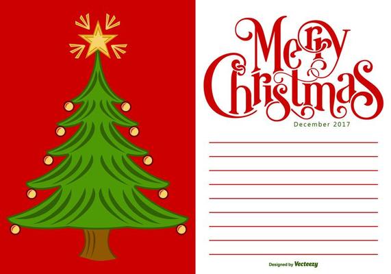 2017 Merry Christmas Card Illustration