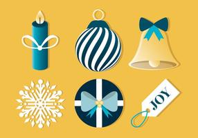 Free Flat Design Vector Winter Holiday Icons