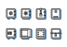 Line Icon Strongbox Free Vector