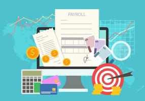 Payroll concepto de concepto de pago vector