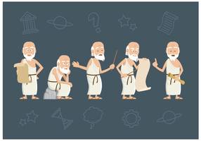 Free Socrates Character Vector