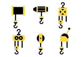 Winch Vector Icons