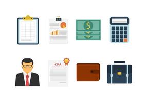 Accountant Vector Icons