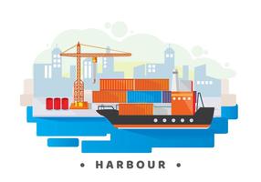 Harbour Illustration vector