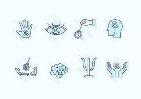 Hypnosis Icon Set vector