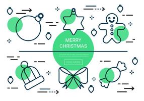 Free Linear Christmas Vector Icons