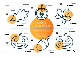 Libre Lineal Halloween Vector Icons