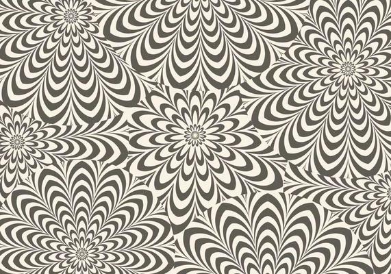 Brown Hypnotic Vector Background 