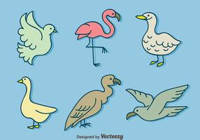 Hand Drawn Bird Collection Vector