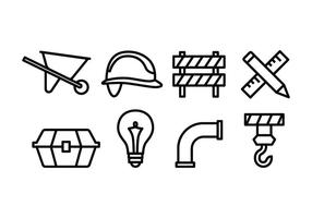 Paquete de iconos de construcción vector