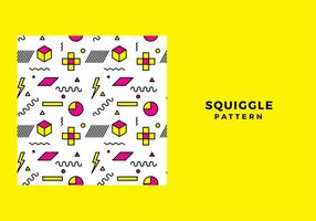 squiggle pattern free vector