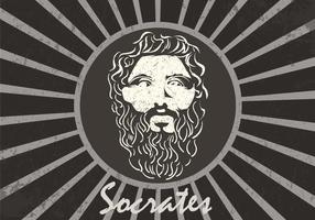 Figura del fondo de Socrates vector