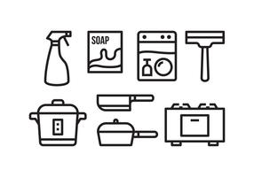 Free Housework Icon Set vector