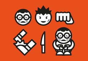 Bullying Icons Vector