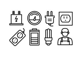Electricity Icon Pack vector