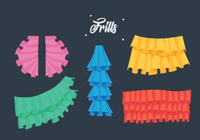 Frills Collection Vector Illustration